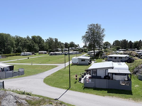 Campingvogner med fortelt
